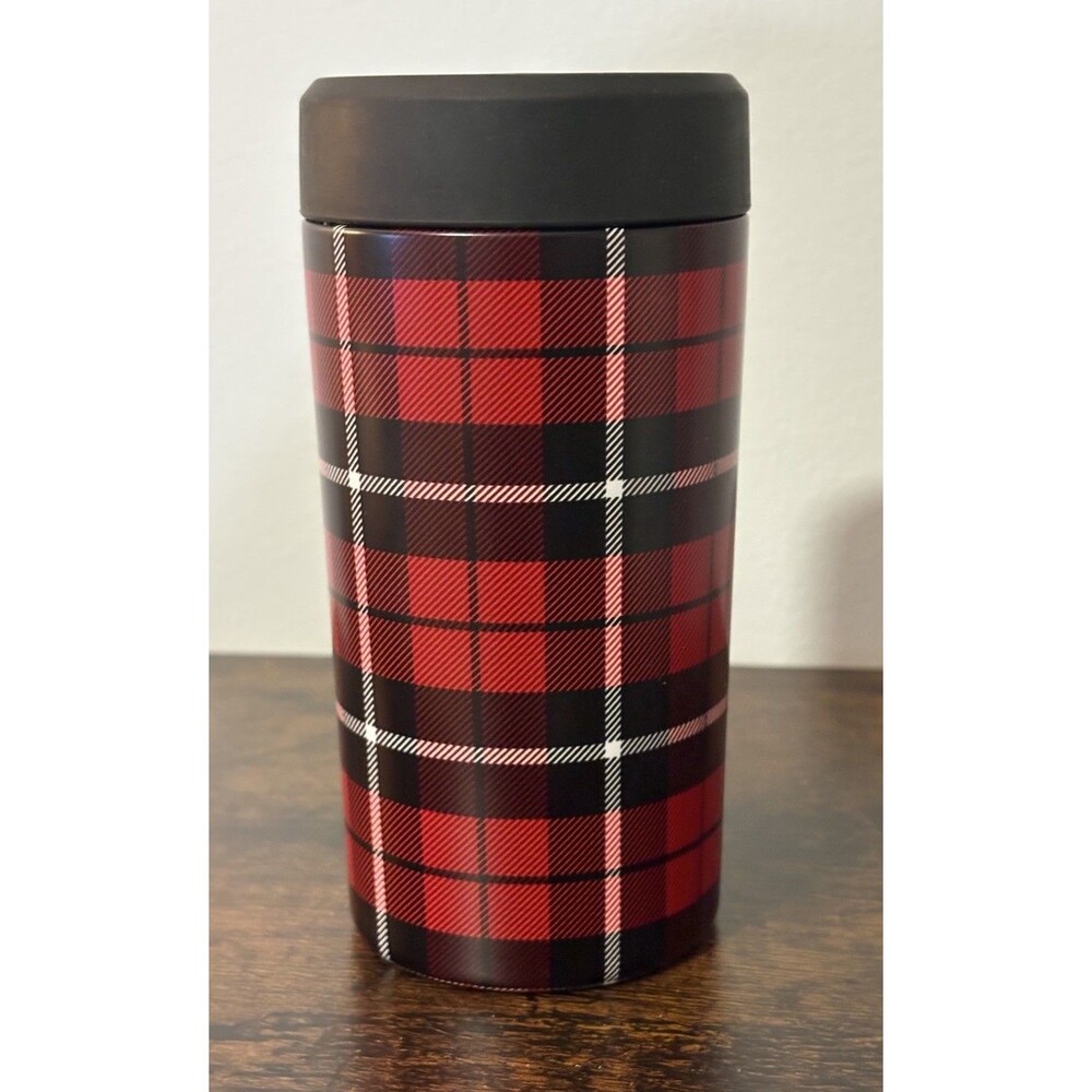 Frost Buddy​ Universal Buddy Insulated Can Cooler Fits Multiple Sizes Red Plaid - Picture 3 of 6